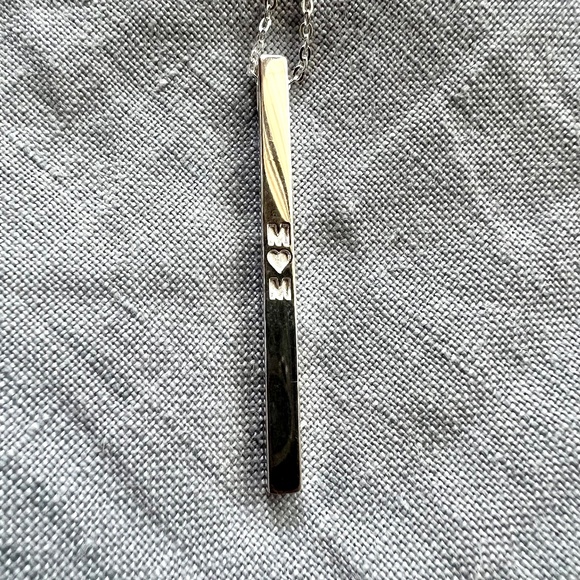 MantraBand MOM Sterling Silver Pendant Necklace - Picture 1 of 3